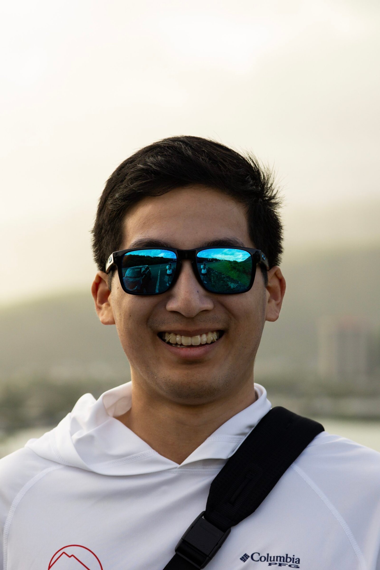 Spencer wearing sunglasses